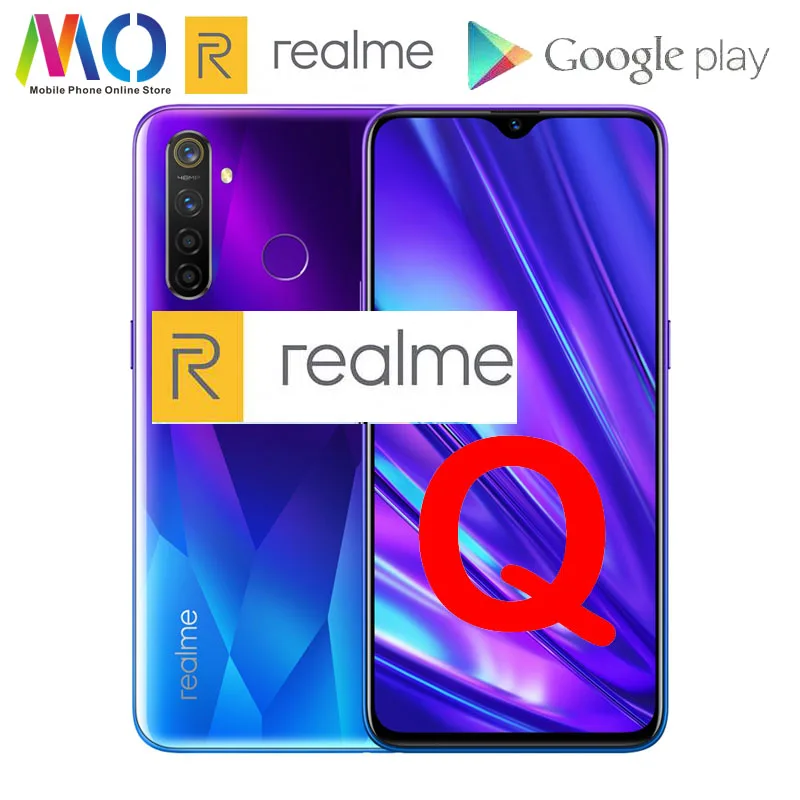 Оригинальный realme Q смартфон 8 Гб оперативной памяти 128 ГБ 6 3 &quotFHD + безрамочный