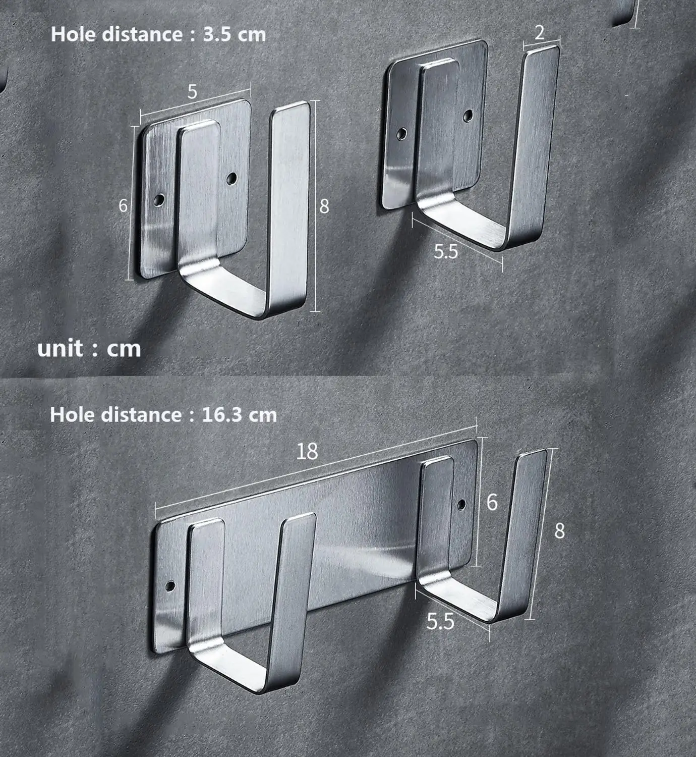 2 шт. настенные крючки для разделочной доски из нержавеющей стали|Подставки