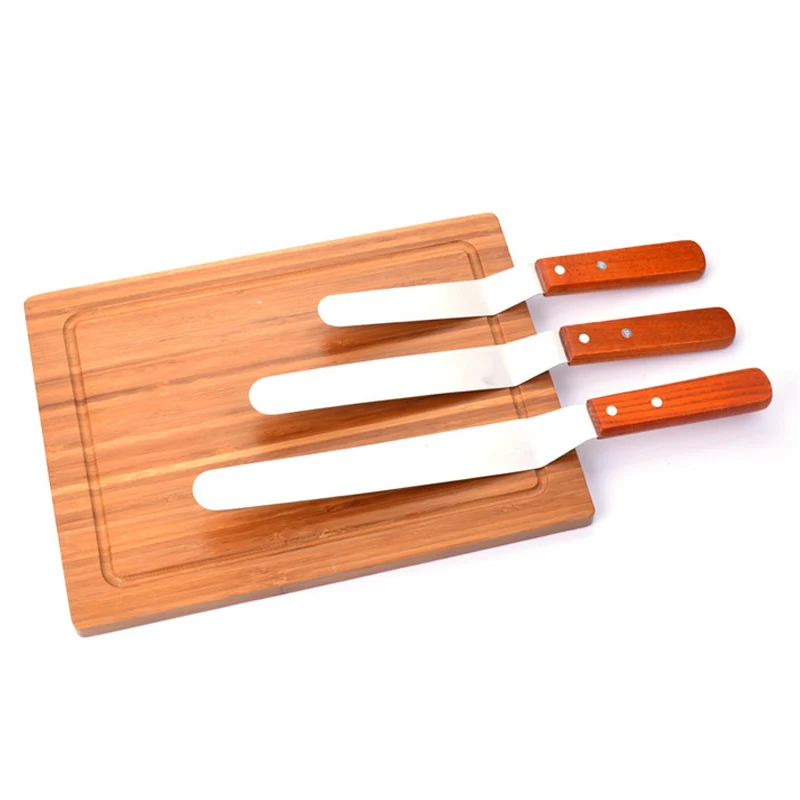 Stainless Steel Cake Baking Pastry Spatula Cream Butter Smooth Tools | Дом и сад