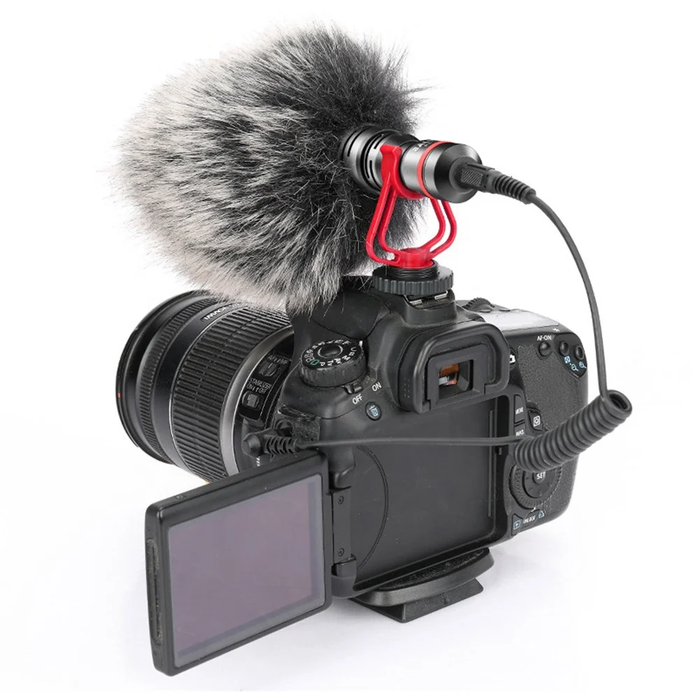 Портативный микрофон из алюминиевого сплава кардиоидный видеомикрофон для