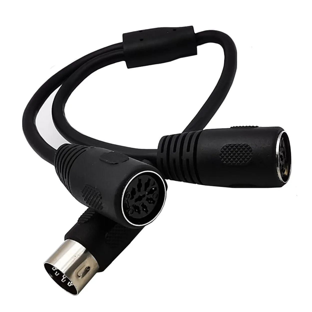 MIDI DIN 8 Pin Splitter Y Adapter Cable 0.3m 8pin 1female to 2 male | Электроника