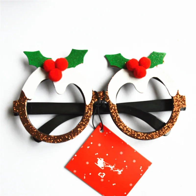Забавные рождественские украшения оправы для очков вечерняя игрушка детские