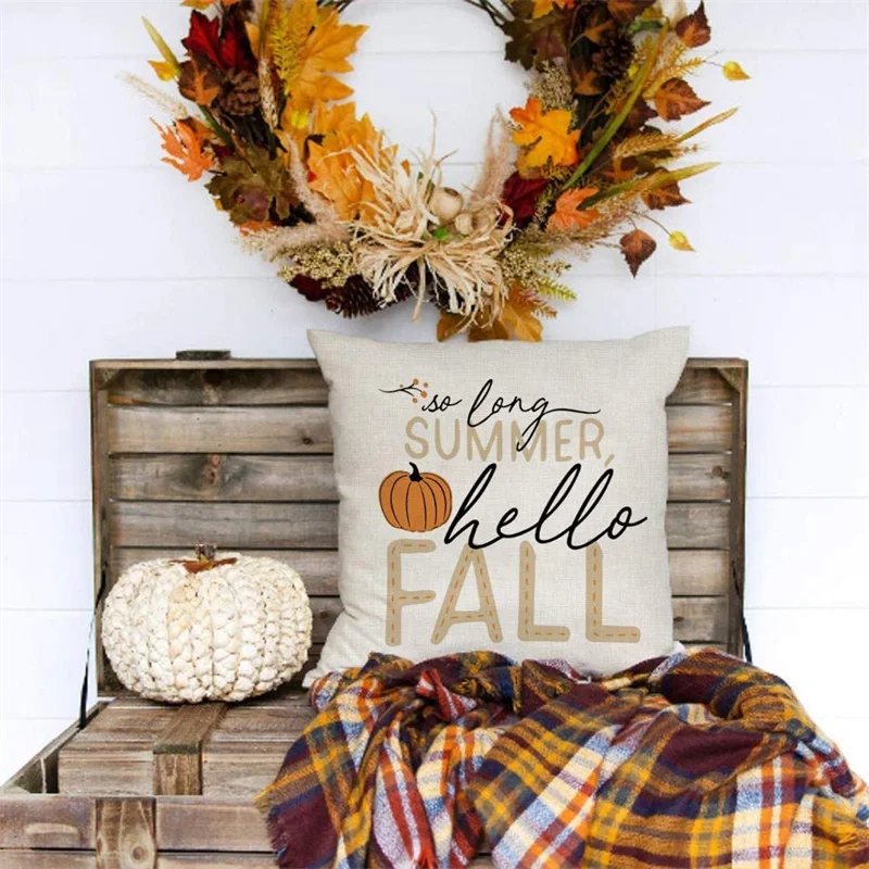 

Decorative autumn decorations outdoor pillow sofa cushion cover gift
