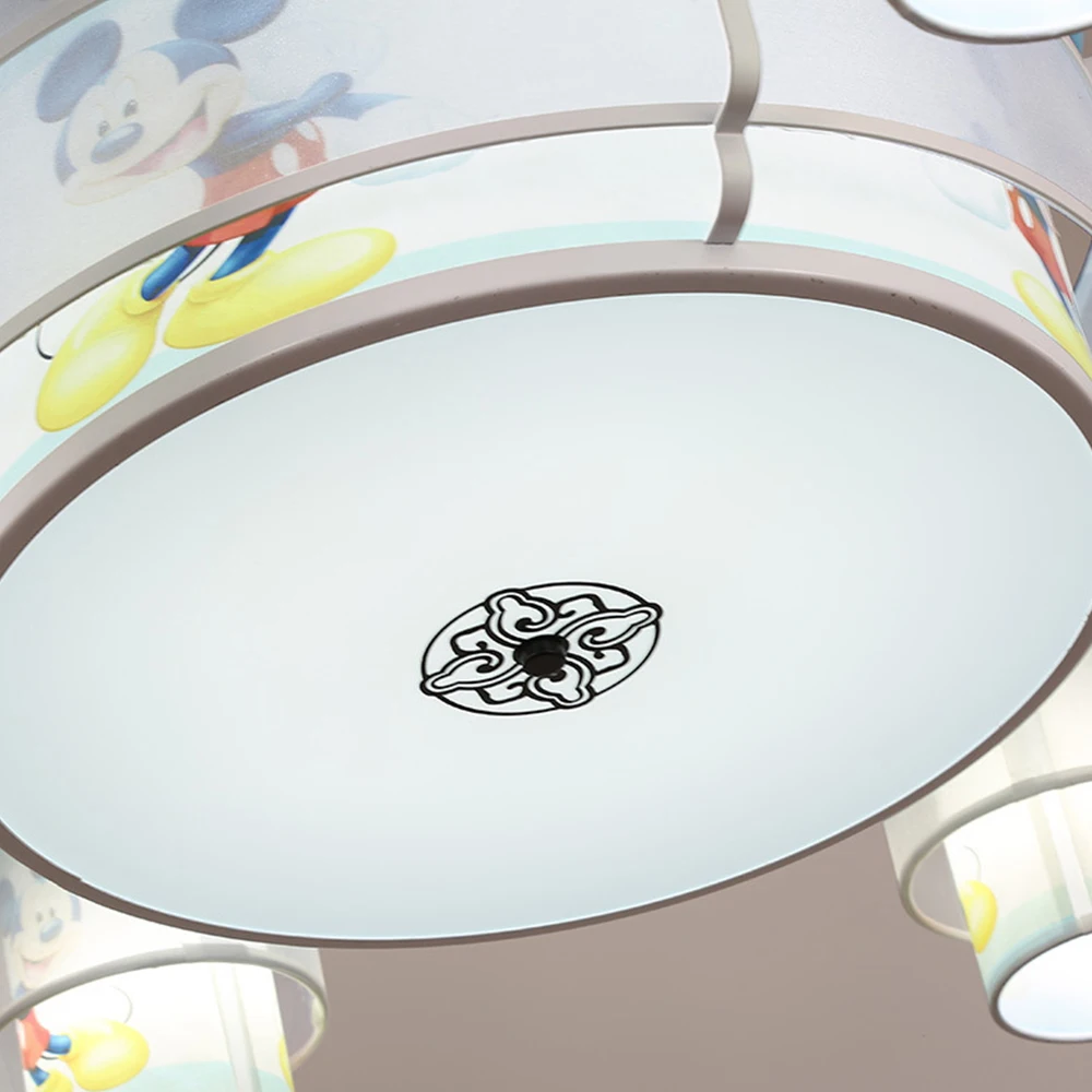 Светодиодный потолочный вентилятор с Микки Маусом детский подвесной Невидимый