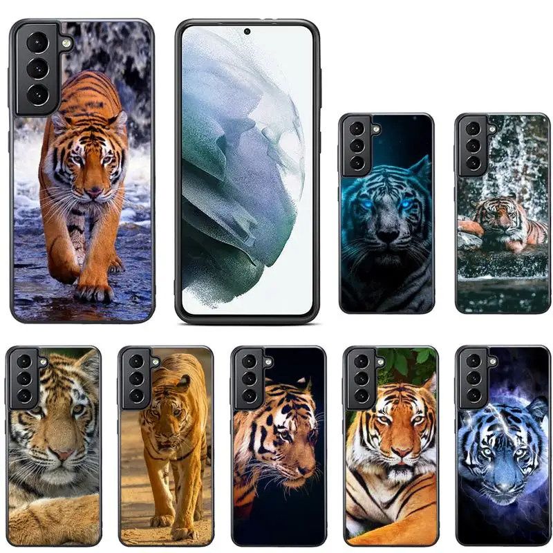 

Animal Tiger Phone Case For Samsung S7 S8 S9 S10 S20 ULTRA Plus PC Cover Fundas Coque