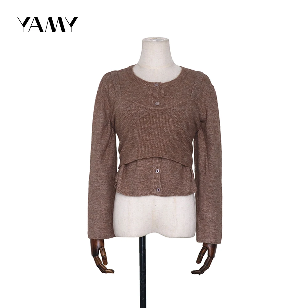 Женский Зимний вязаный кардиган с длинным рукавом отличный свитер zoravicky вязаные