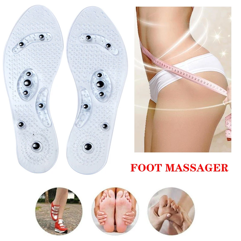 1 пара стельки для похудения Магнитная терапия стелька Массажная обувь ухода за