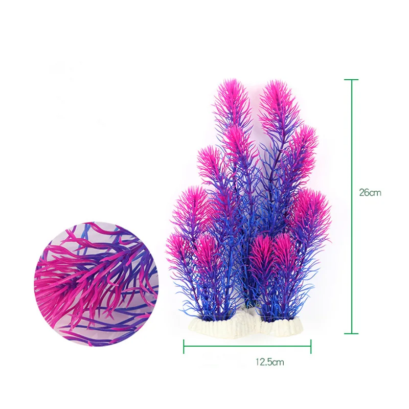 Модный аквариум ландшафтный дизайн имитация воды травы аквариумный декор