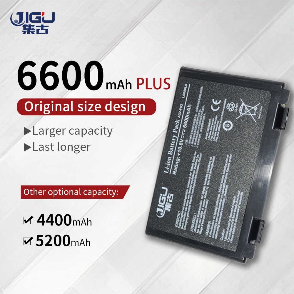 

JIGU A32-F82 Laptop Battery For Asus K40af K50AB K70 A32-F52 F82 K40 K50I K60IJ K61IC L0690L6 K50ij