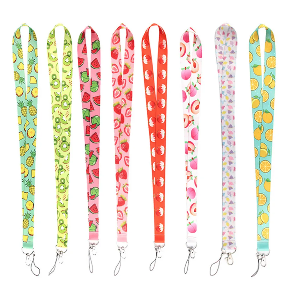 

Fruit series mobile phone lanyard cute ID card camera lanyard ID Card Mobile Phone Straps Lanyard Badge Holder Key Chain hanger