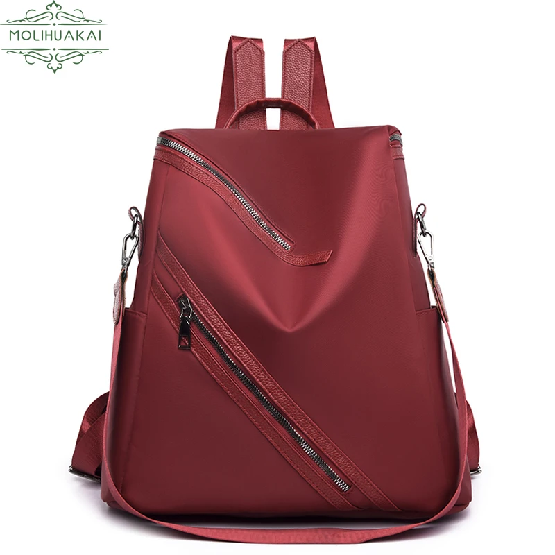 

Fashion Anti Theft Women Travel Backpack Large Capacity Durable Fabric Oxford Women Backpack Pretty Style Girls School Backpack
