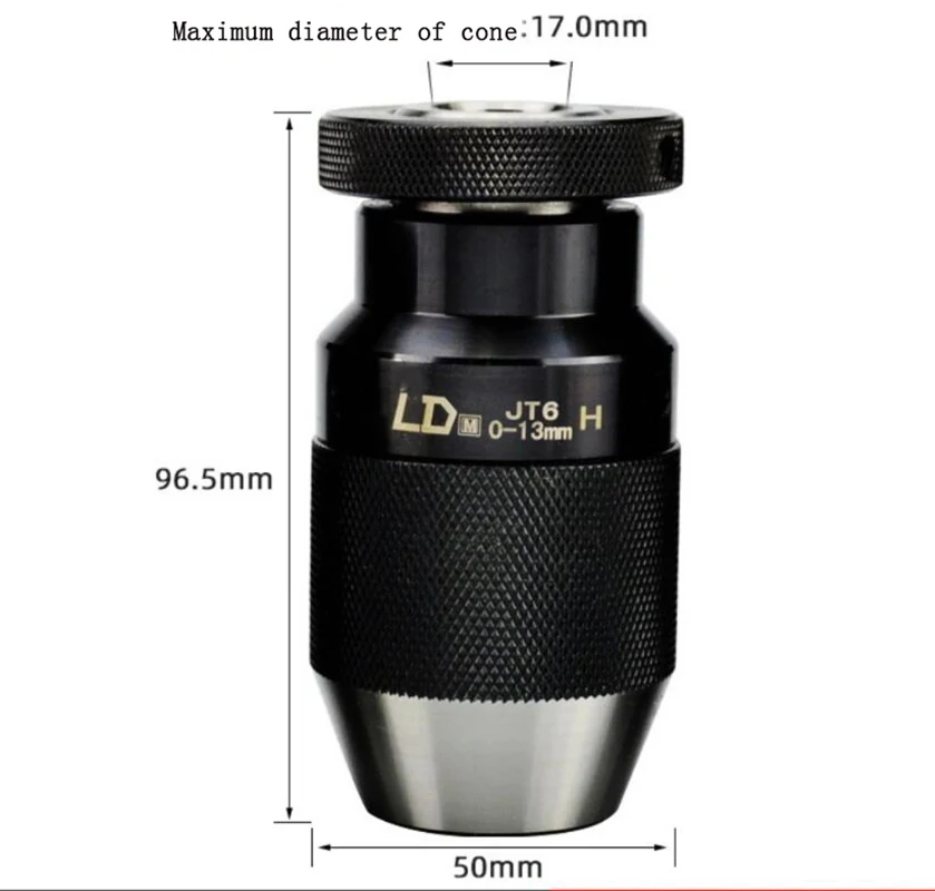 

Milling Machine Parts LD High-Precision Self-Tightening Drill Chuck JR60-13 With C20-JT6 1PC New