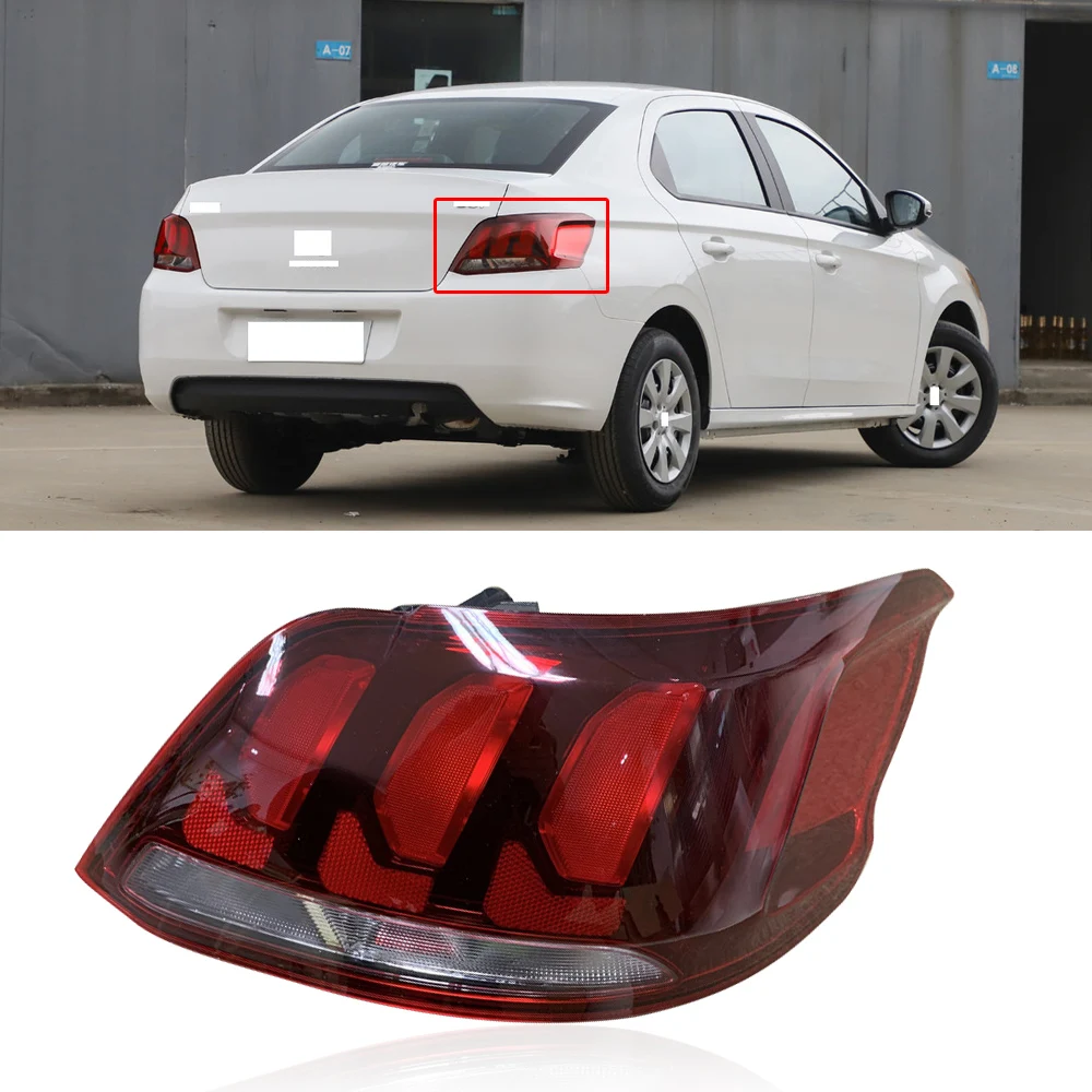 CAPQX для Peugeot 301 17 19 задний бампер светильник тормозной хвост фонарь головной