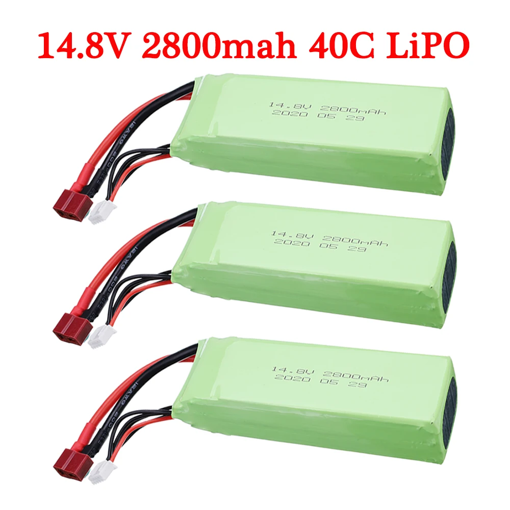 

Фотобатарея для Feilun FT010 FT011 RC, высокая скорость, фотоаксессуары, 14,8 в, 2800 мАч, литий-полимерная батарея + T-образный разъем для FT011, 1 шт.-5 шт.