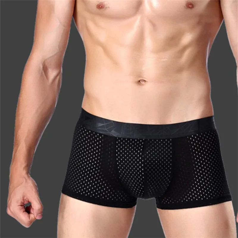 8 шт./лот Высокое качество нижнее белье брендовые боксеры мужские с u гульфиком