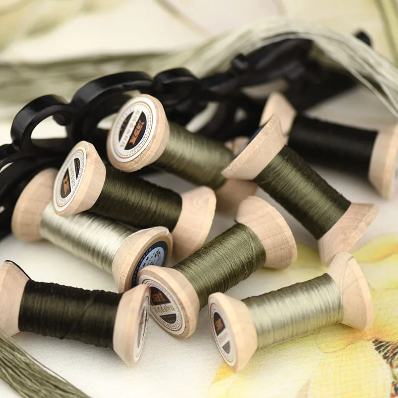 Вышивка вручную/шелковая нить/обернутая шелковая вышивка/ручная вышивка