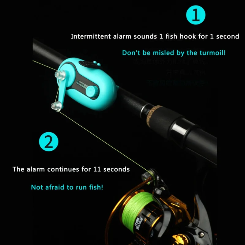 Fishing Alarm Electronic Buzzer Led Bite Indicator Met 3 LR44 Battery Glitter Sound Bell Clip on Rod New | Спорт и развлечения