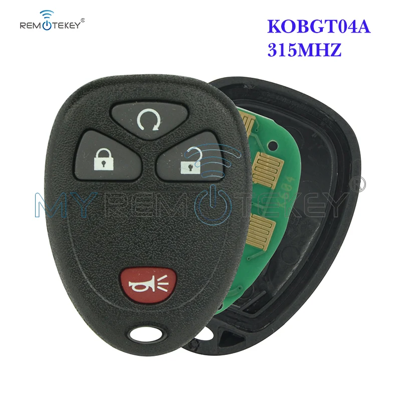 Remtekey 4 кнопки 315 МГц KOBGT04A дистанционный ключ брелок для Chevrolet Buick Pontiac 2005 2006 2007 2008 2009