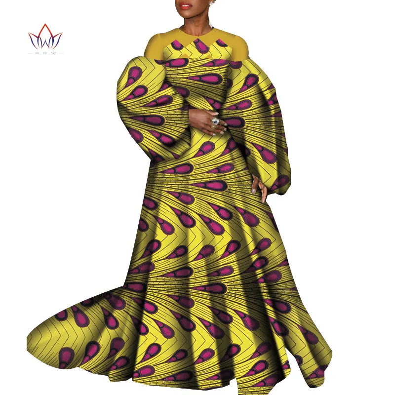 African Dresses For Women 2020 African Africa long Clothing Fashion Designs Dashiki African Wax Prints For Women Clothing WY7332