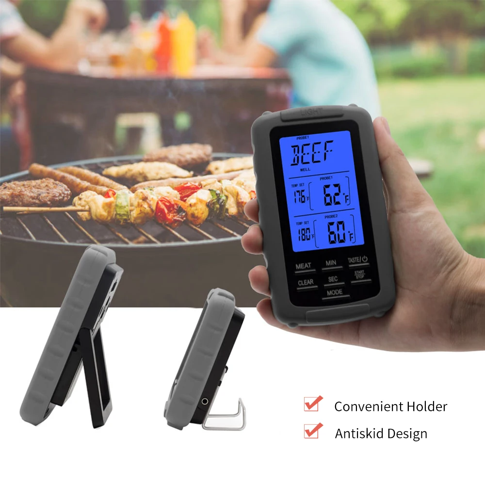 Беспроводной термометр для мяса инструменты барбекю гриль духовка цифровой с