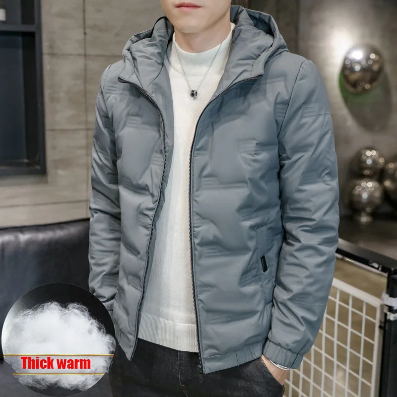 Down Jacket Men's Autumn and Winter Men's -20 Degrees White Duck Down Jacket Hooded Outdoor Thick Warm Snow Jacket OversizeM-5XL