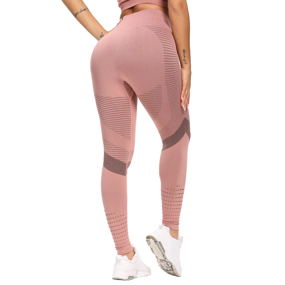 

Woman High Waist Yoga Pants Tummy Control Workout Running Stretch Leggings Sport Pants