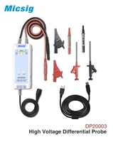 micsig oscilloscope 5600v 100mhz high voltage differential probe dp20003 kit 3 5ns rise time 200x 2000x attenuation rate