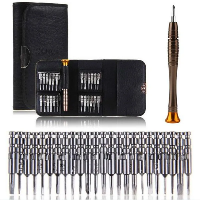 Прецизионная отвертка Torx 25 в 1 набор инструментов для ремонта бумажника iPhone