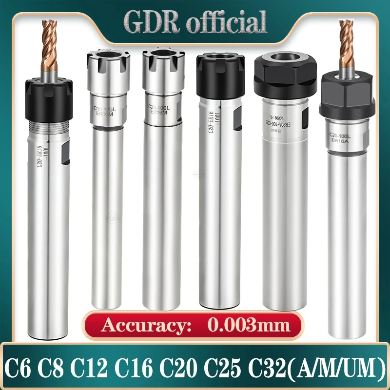Высокоточный патрон для ЧПУ 0,003 C10 C12 C16 C20 C25 C32 ER8 ER11 ER16 ER20 ER25 ER32 40