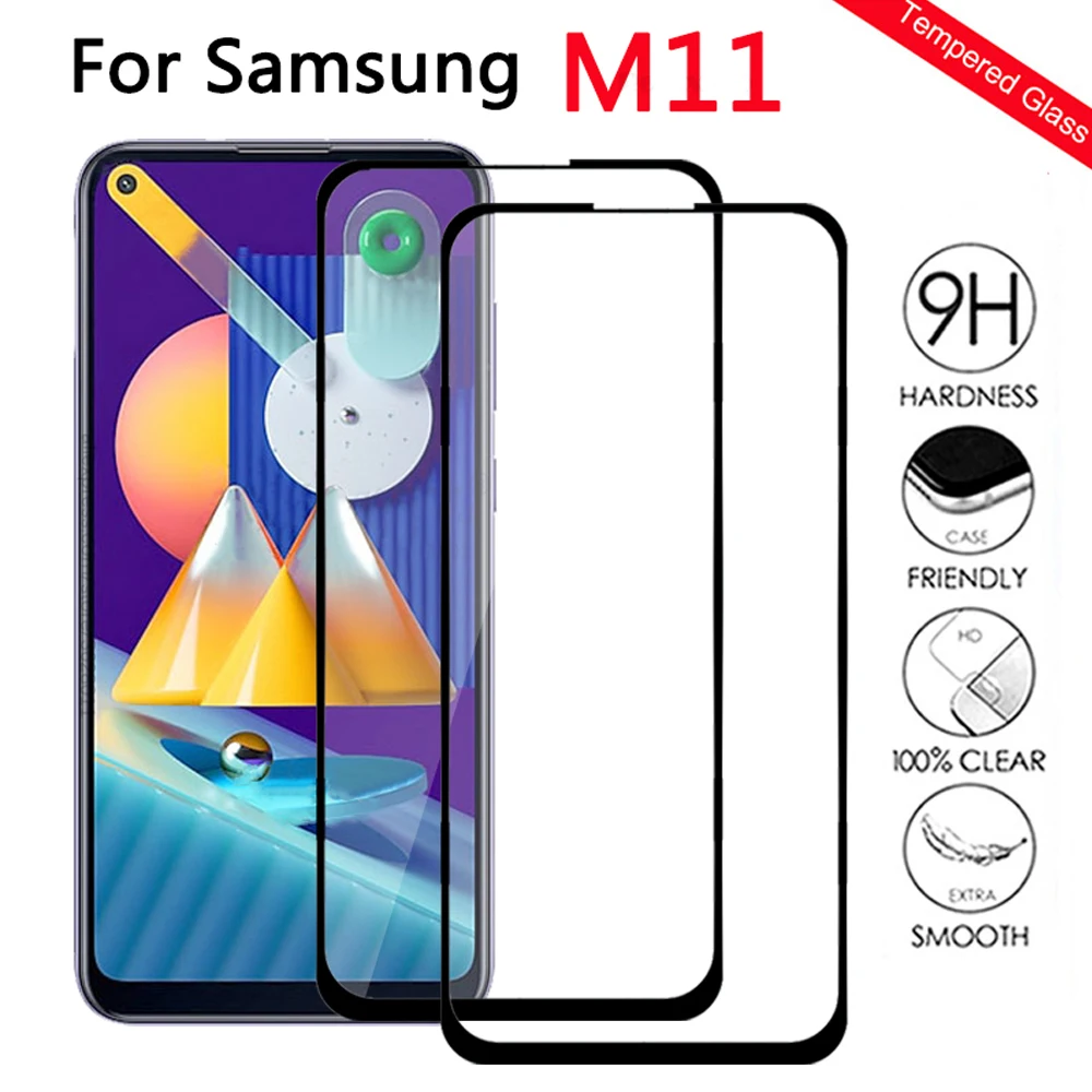 Закаленное стекло с полным покрытием для Samsung Galaxy M51 M40 M31 M30 M30S M21 M20 M11 M10 M10S защита