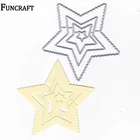 Волнистые края звезда слойное тиснение металлические режущие штампы Kscraft высечки для скрапбукинга изготовления открыток рождественские декорации