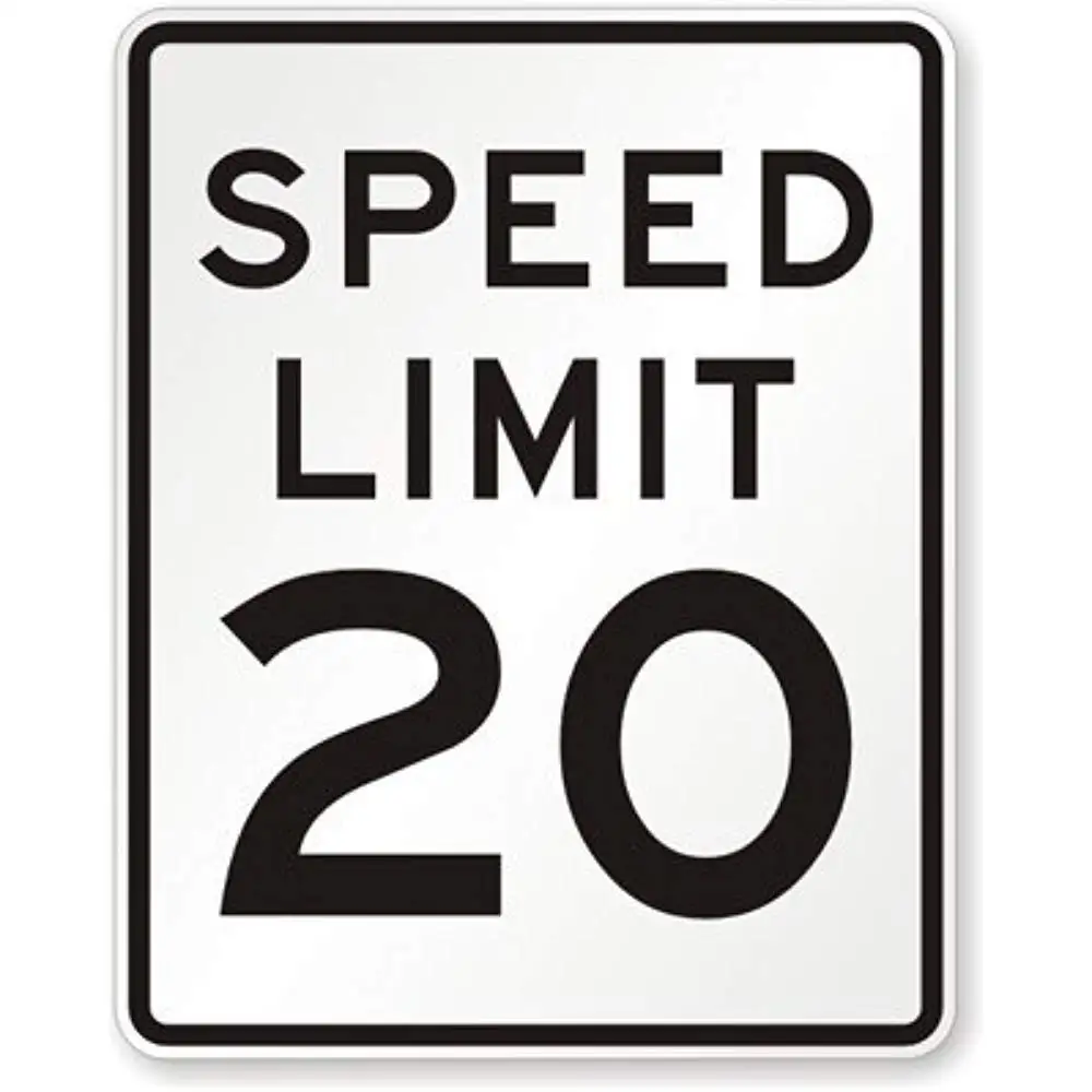 

Jesiceny New Road Sign Speed Limit 20 MPH, High Intensity Grade Reflective Sign Aluminum Metal Tin Sign Street Sign 8x12 INCH