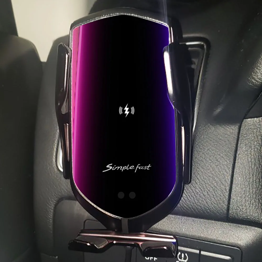 Автомобильное беспроводное зарядное устройство R1 для IPhone X XR XS 8 Plus Galaxy S10 S9 S8 умный