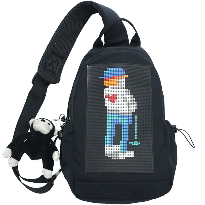 

Messenger Bag Girls Personality Large-capacity Chest Bag Ins Trend Bag Couple Shoulder Bag Street Hip-hop Diagonal Shoulder Bag