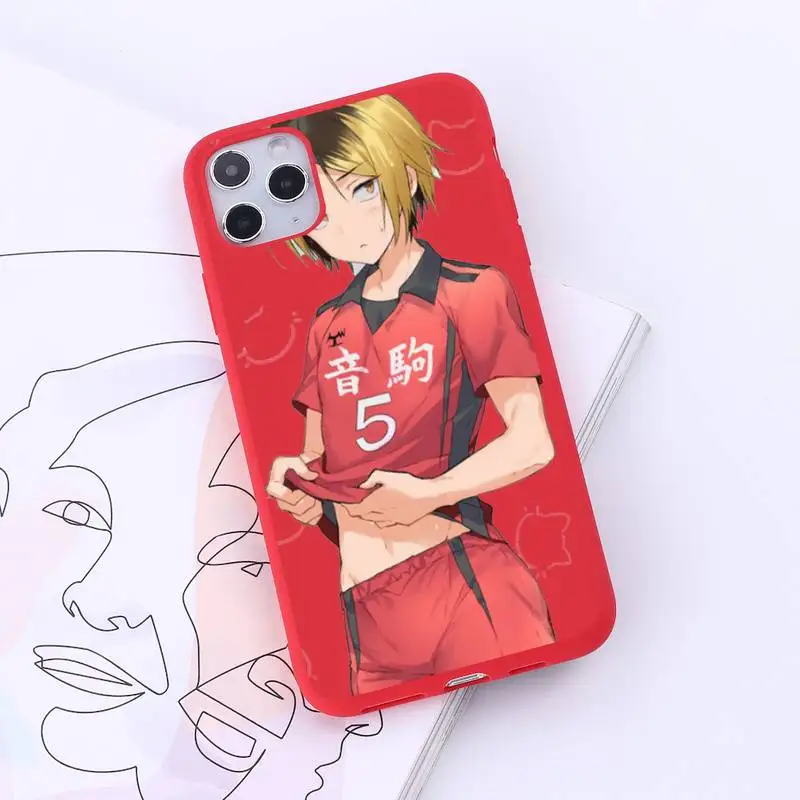 

Kenma Kozume Of Haikyuu anime Phone Case Candy Color for iPhone 6 7 8 11 12 s mini pro X XS XR MAX Plus