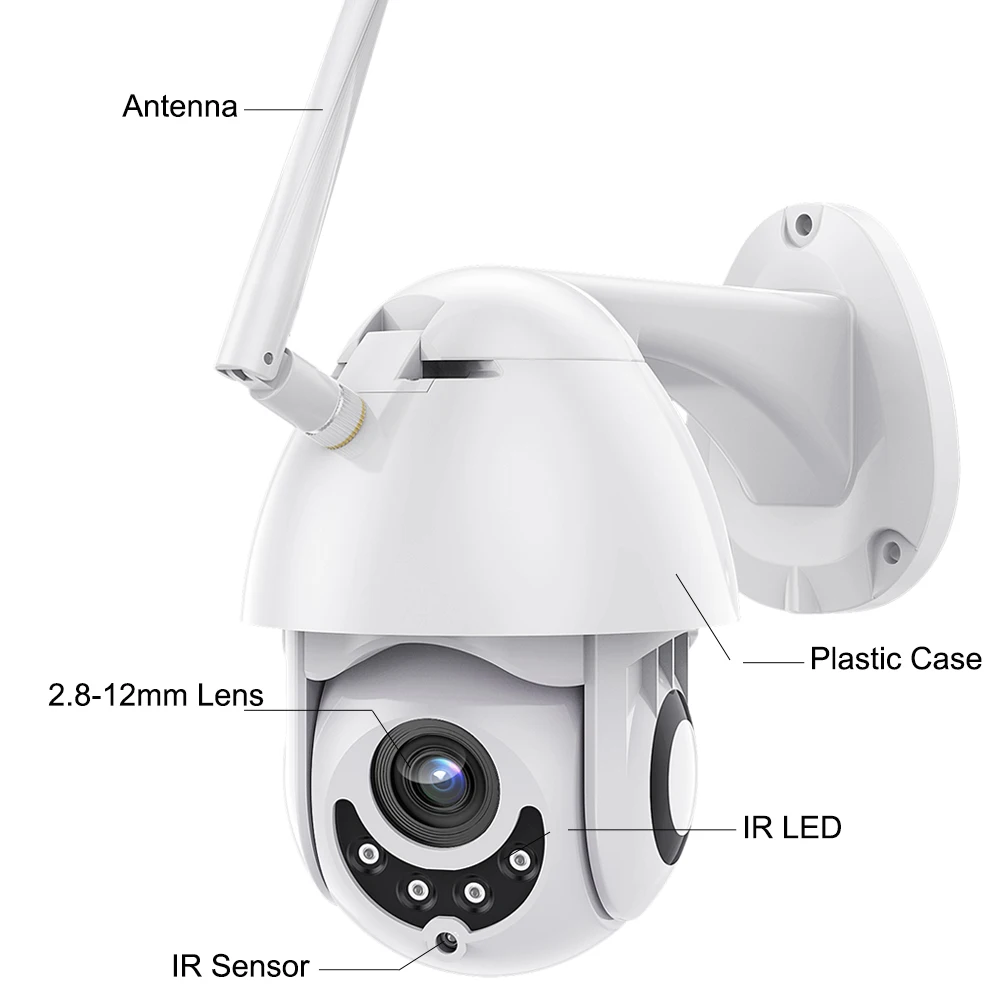 USAFEQLO 4x1080P Беспроводная ip камера панорамирование/наклон двусторонняя связь 2