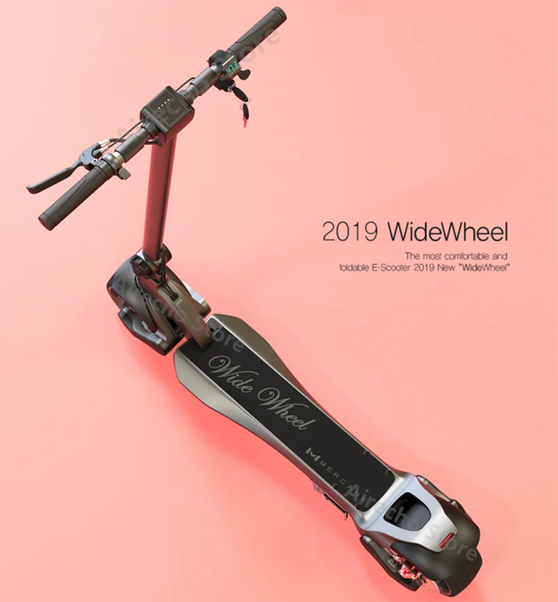 Электрический скутер Mercane WideWheel с широким колесом 48 в 500 Вт/1000 Вт, двухколесный двухмоторный скейтборд