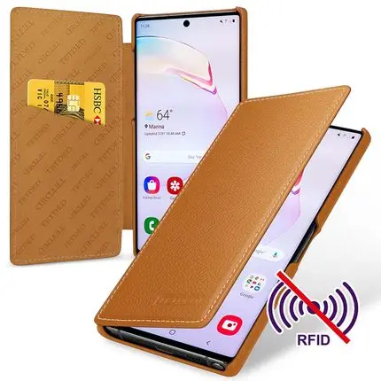 Коричневый Для samsung Galaxy Note 10 Plus чехол-кошелек с отделениями для карт для samsung Galaxy Note10 Note 10 Fundas кожаный флип-чехол - Цвет: Коричневый