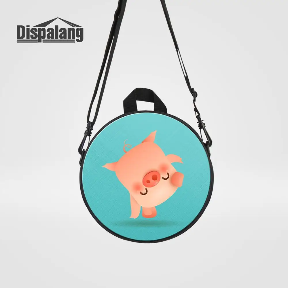 Backpack52 Dispalang новые Мультяшные детские сумки-мессенджеры с принтом лисы для девочек милые животные круглые Rugtas детские мини сумки через плечо - Цвет: Backpack52