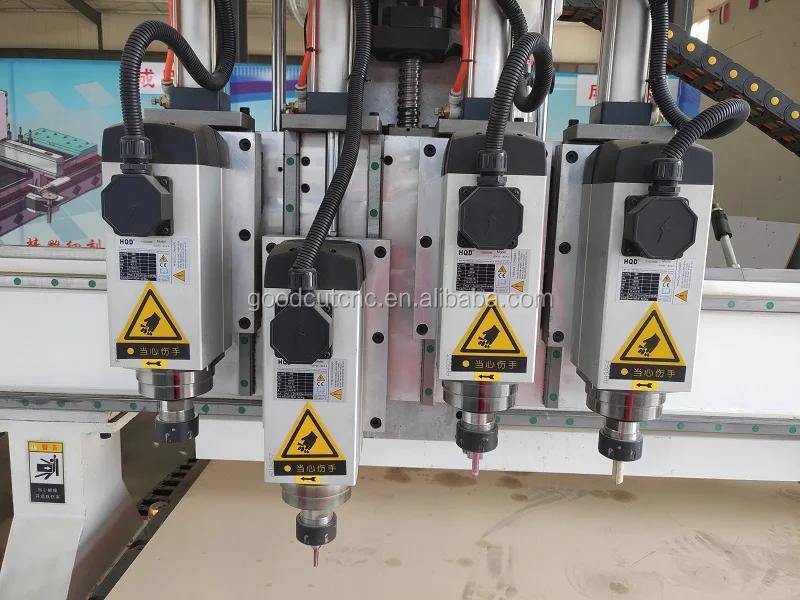 

4 spindles multi heads router woodworking wood processing machine cnc