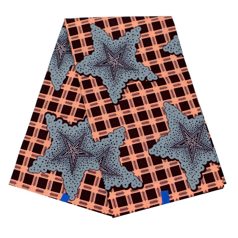 

2021 new African wax fabric 6 yard veritable wax Ankara wax fabric African Nigeria wax Cotton for dresses sewing fabric