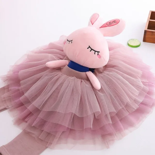 

solid Mesh Cotton Children Girl Tutu Skirt Culottes Leggings Gauze Pants Splice Skirts With Bow Dance Dress Christmas Gift ZL205
