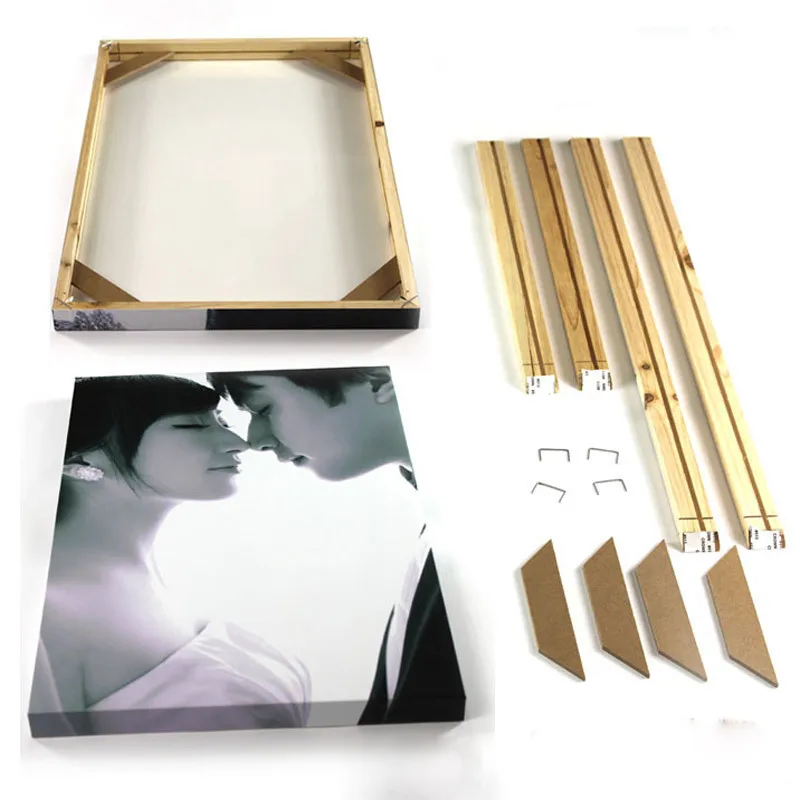 

DIY Wood Photo Frame Modern Canvas Painting Wall Art Posters and Prints Wall Art Picture Frame for Living Room Gallery Art