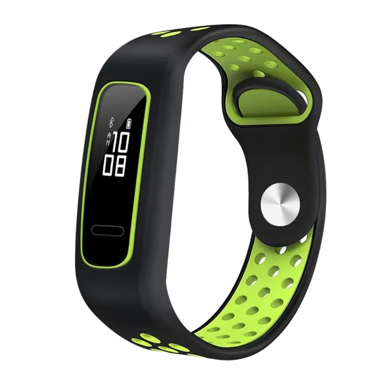 Мягкие силиконовые двухцветные часы ремешок Браслет Замена для Huawei 3e/Huawei Honor 4