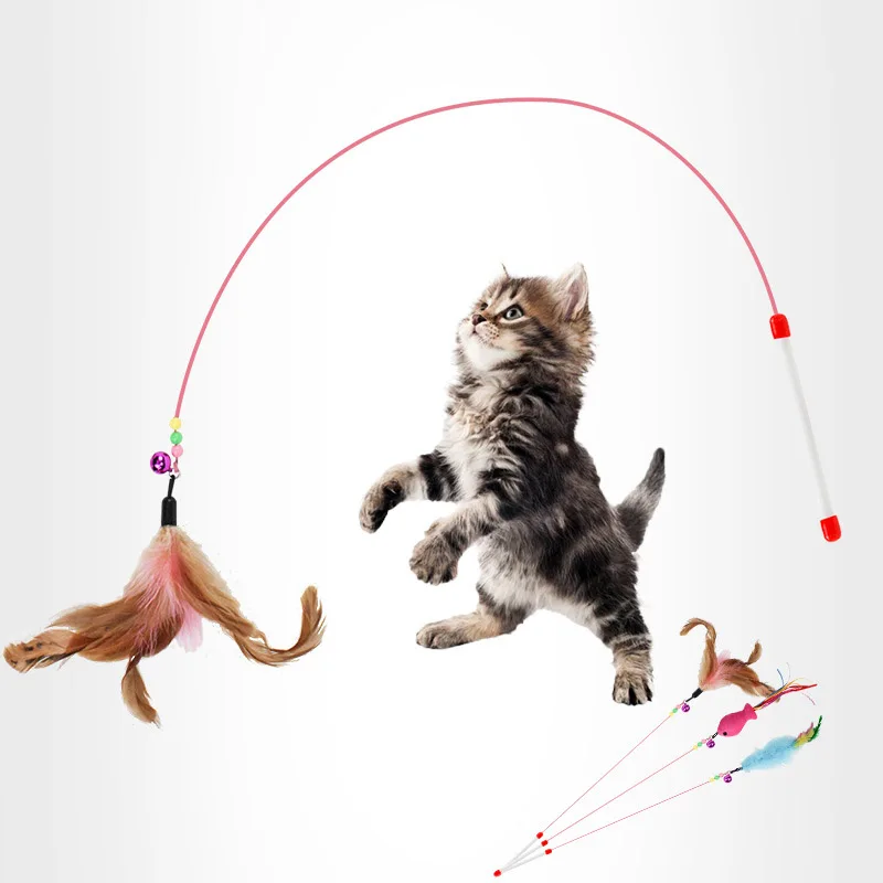 Игрушки для домашних животных кошек Волшебная забавная палочка собак аксессуар