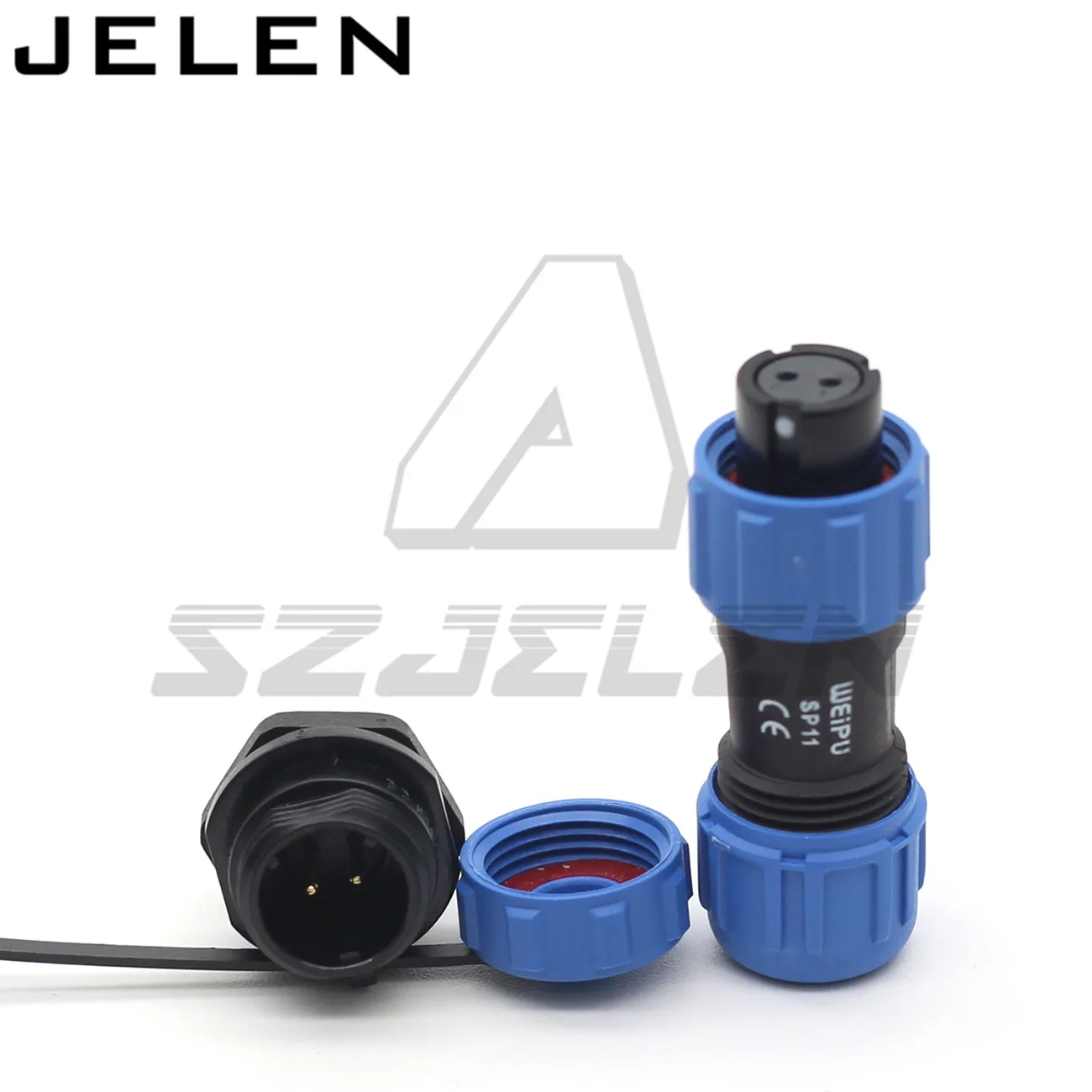 SP11series IP68 2-контактный водонепроницаемый разъем, штепсельная вилка, штепсельная розетка, электрическое оборудование, монтажный блок питания