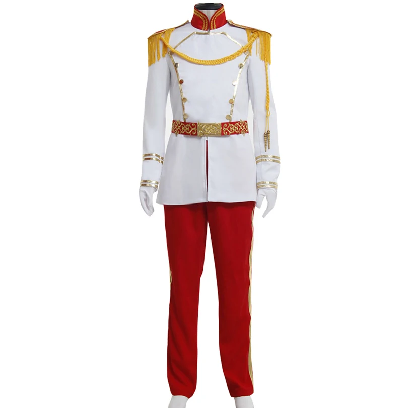 

Cinderella Cosplay Costume Prince Charming Royal Gown Fancy Halloween Party Role-playing Outfit For Adult Men