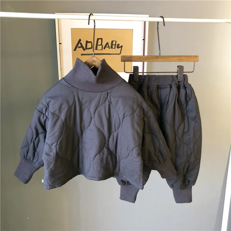 Новинка Осень зима 2019 детская одежда Корейская версия для девочек два комплекта