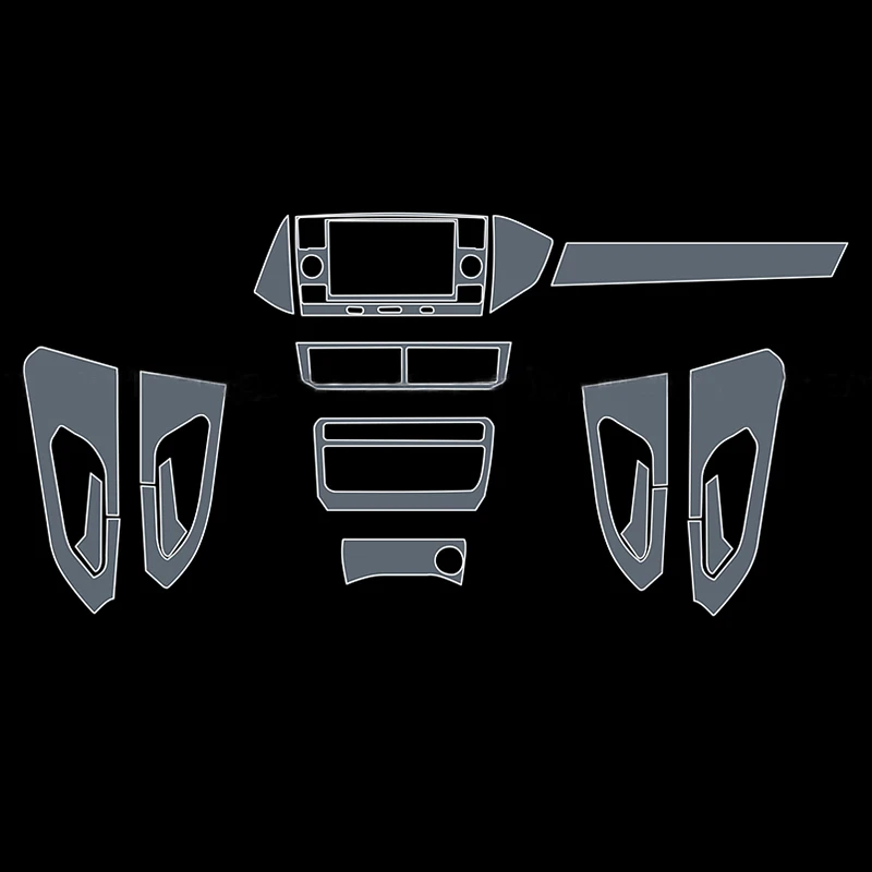 

TPU for VOLKSWAGEN VW T-cross Tcross Transparent Protect Film Car Interior Sticker Central Control Panel Gear Door Air Panel