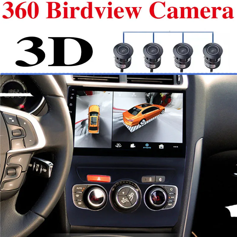 

CarPlay 360 BirdView 3D для Citroen C4 C-четыре MK2 2013 ~ 2016, автомобильный мультимедийный GPS-радиоэкран, навигационный проигрыватель